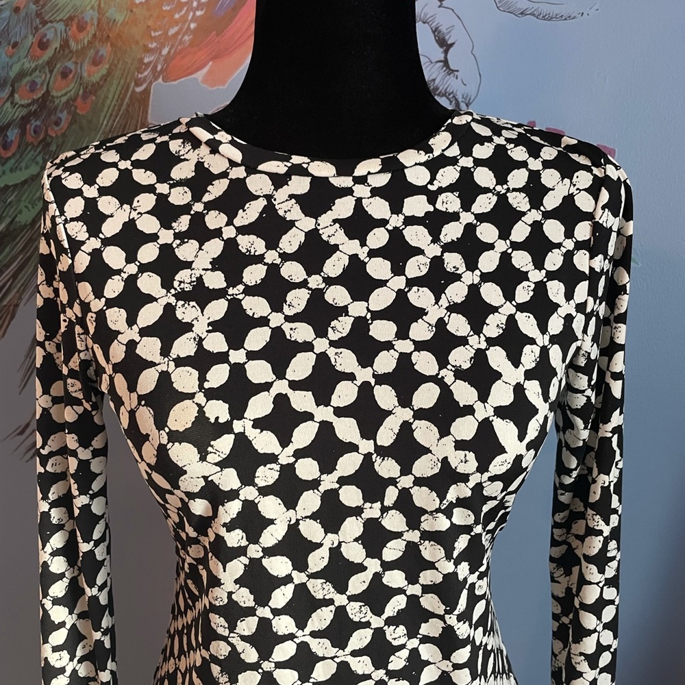 Michael Kors black and white long sleeve size XS dress - Picture 4 of 13